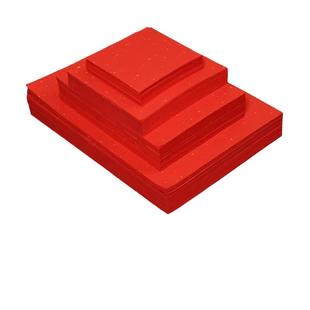 剪纸专用大红宣纸A4雕刻纸A3中国红洒金宣纸学生美术手工正方形软窗花双面大红色刻画大尺寸四尺整张斗方中秋