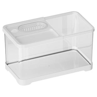 乌龟饲养缸生态造景家用鱼缸带爬台透明宿舍客厅桌面养乌龟专用箱