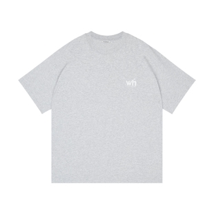 wassuphouse字母组合小logo印花短袖T恤男2025新款凉感宽松简约t