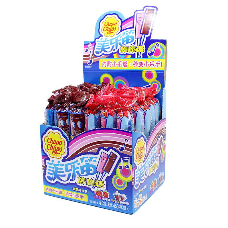 珍宝珠美乐笛美乐迪音乐棒棒糖口哨糖硬糖节日创意网红零食品小吃