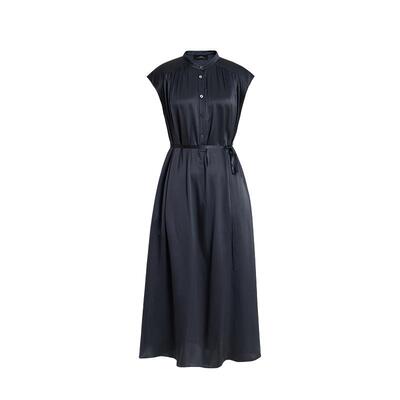 【商场同款】AUM噢姆夏季桑蚕丝腰带无袖连衣裙长裙女