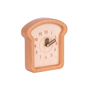 吐司时钟/樱桃实木面包挂钟可爱创意厨房卧室桌面小时钟墙面装饰