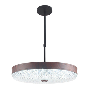 棋牌室升降吊灯中古风餐厅灯麻将馆伸缩吊灯商用胡桃木卧室书房灯