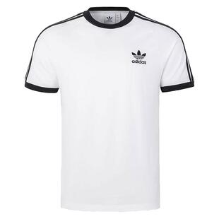 滔搏adidas阿迪三叶草男女三条纹百搭针织短袖运动T恤KB2460