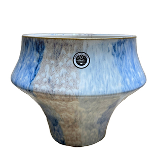 新款陶瓷花盆手绘轻奢高级感家用桌面多肉三角梅蝴蝶兰花绿植盆栽