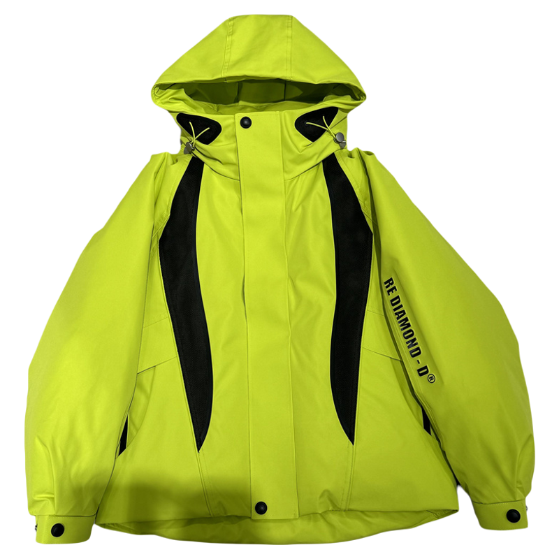 冬季三防面料加厚鹅绒服男潮流百搭保暖外套户外宽松90鹅绒冲锋衣