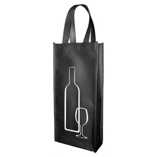 红酒手提袋无纺布定制礼品袋专用袋单只装定做印logo红酒袋子双支