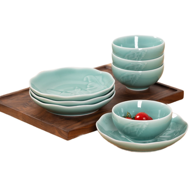 【正品认证】龙泉青瓷餐具