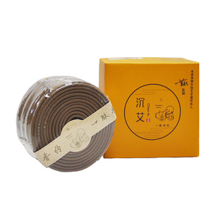 一脉香传沉艾盘香蕲春三年艾草天然盘香家用室内净气厕所除臭香熏