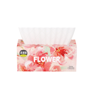 吉多多抽纸55抽6层大包面巾纸24包整箱纸巾家用实惠装餐巾纸批发