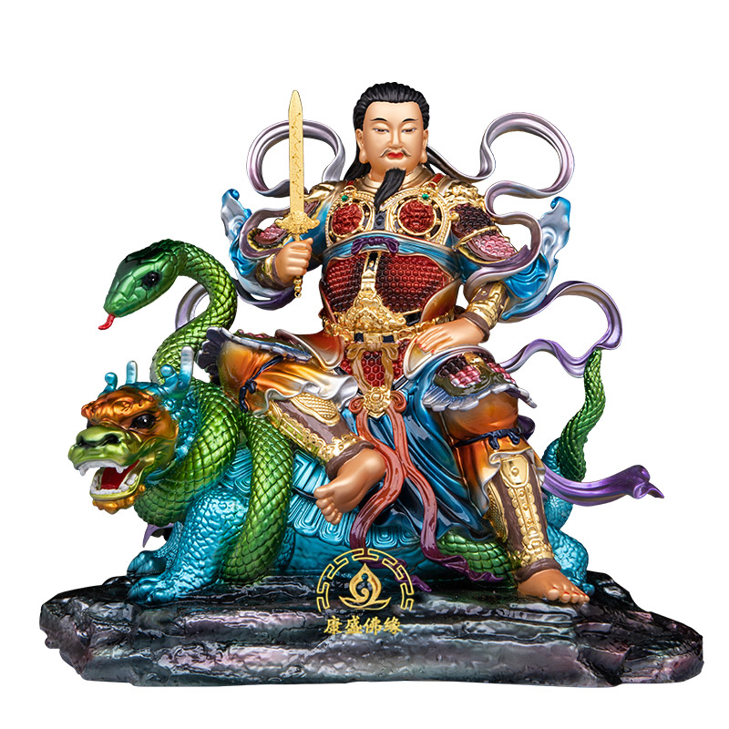 黄铜玄天上帝神像供奉客厅工艺品