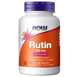 NOW芦丁胶囊Rutin维生素P片健康血管营养补剂450mg100粒诺奥进口