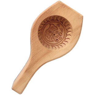 手工刻加深凹底花样蒸馒头馍馍豆沙包子家用面食糍粑青团木质模具