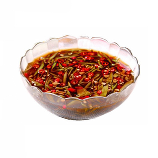 晶梦园莼菜湖北恩施特产利川高山酸辣剁椒味莼菜坛装开盖即食500g