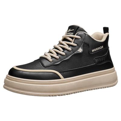 回力官方旗舰店男鞋黑色高帮板鞋