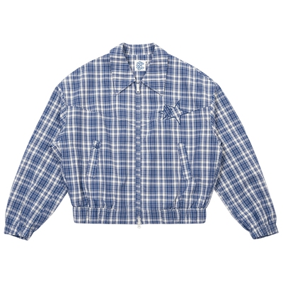 BEASTER复古格纹外套女