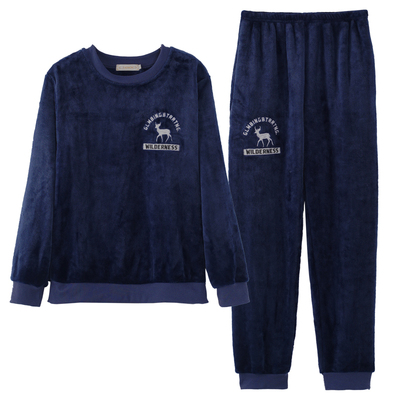 秋冬天珊瑚绒卡通加厚睡衣