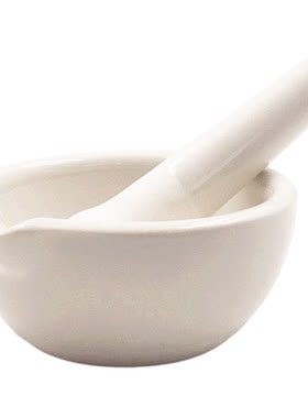 彩画专用乳钵大中小陶瓷捣杵子