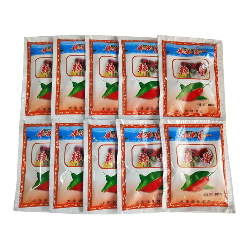 棒棰岛辣酱100g*10袋烧烤酱蘸菜冷面蒜蓉酱辣椒火锅调味大连特产