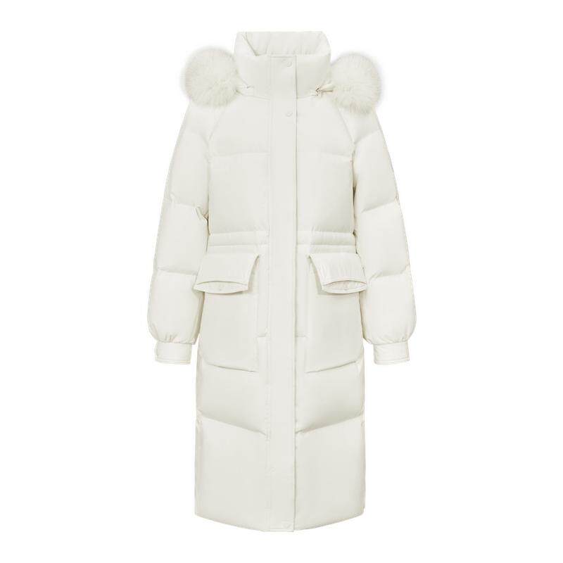 雪中飞时尚休闲狐狸毛羽绒服