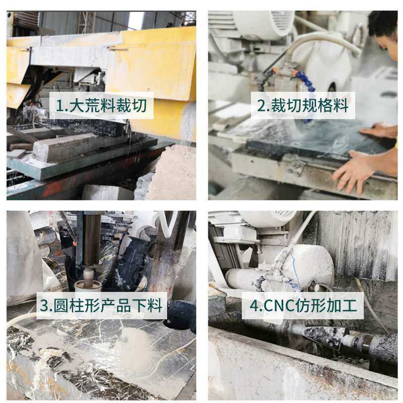 火山石卫浴组合圆形卫浴套件厂家装黑洞家居装饰洗浴石供应套装软