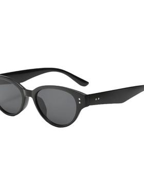 猫眼近视墨镜女可配度数高级感窄框带防晒防紫外线2024新款太阳镜