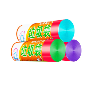 多家宜垃圾袋家用加厚平口式黑色大号一次性厨房用拉圾塑料袋子