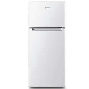 奥马小冰箱家用小型126L出租房用宿舍二人用冷藏冷冻两用节能冰箱