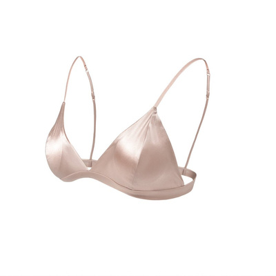 VACW真丝法式无钢圈少女文胸内衣