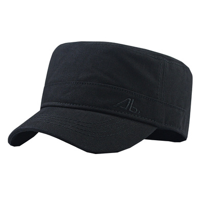 黑色帽子平顶帽男四季大头围