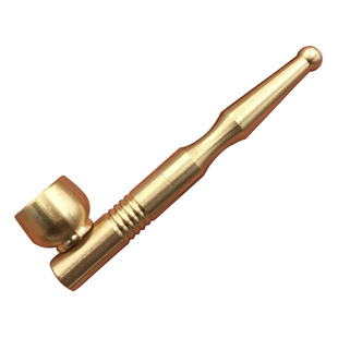 黄铜中式过滤烟斗循环型三用迷你斗 纯铜旱烟杆插烟粗中细四用