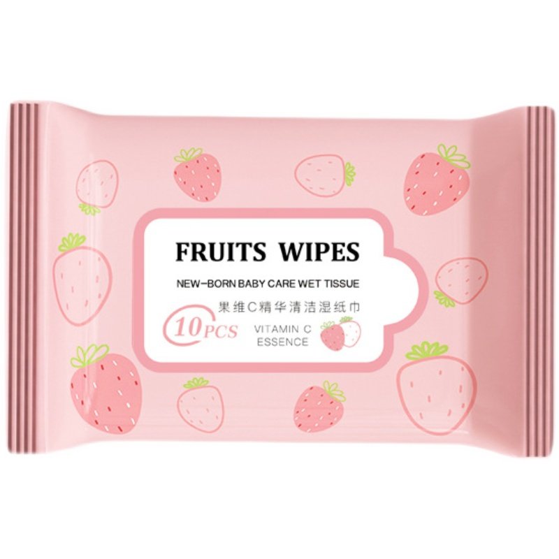 【10包】便携式清洁湿巾手口专用便携随身装儿童迷你湿纸巾