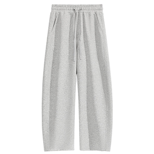 班尼路百搭宽松休闲裤男高级感春季阔腿弯刀裤男生显高显瘦裤子Y