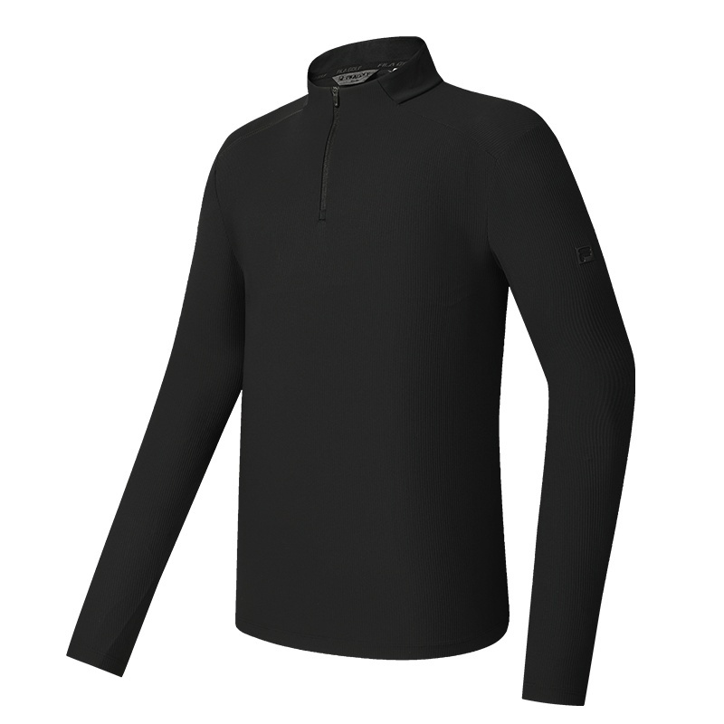 FILA 斐乐官方男长袖T恤上衣秋季新款高尔夫运动基础针织防晒长T