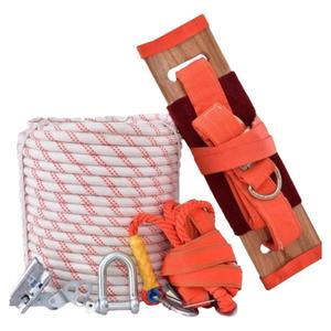 户外耐磨高空作业绳子钢丝芯高空安全绳套装外墙专用装修坐板吊绳