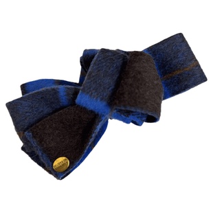 格纹毛呢蝴蝶结香蕉夹秋冬韩系复古发夹大号发量多后脑勺马尾夹子