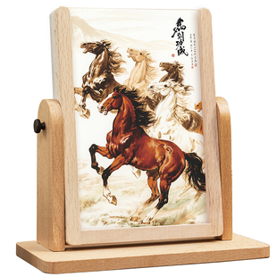 2026日历新年个性创意木质笔筒便签多功能记事台历定制定做桌面摆件商务马年周历企业中国风月历广告订制logo