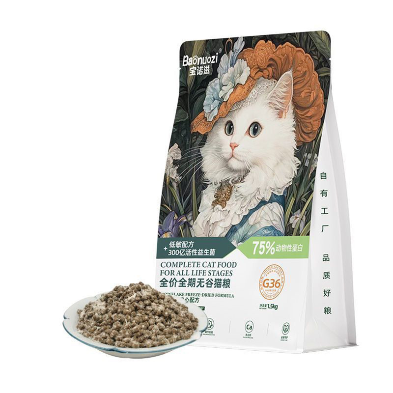 宝诺滋全价鸡肉无谷猫粮
