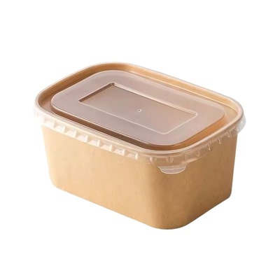 一次性牛皮纸方形打包盒