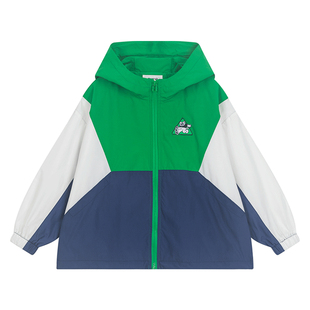 漫画家潮童装儿童套装春季活力撞色运动外套男童春装