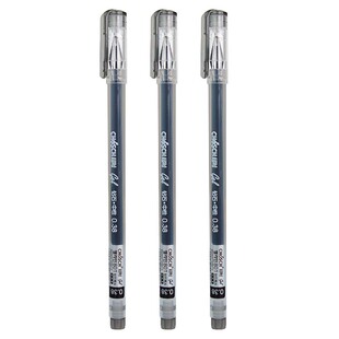 超时CS-801中性笔大容量钻石头全针管0.38mm签字笔一次性黑色水笔