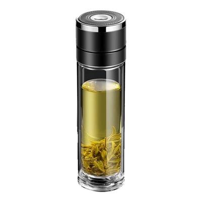 高档水杯一键开盖玻璃杯耐高温