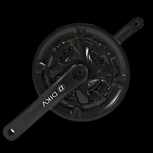 山地自行车牙盘前齿轮盘曲柄中轴脚踏套装 27速配件42T48牙方孔