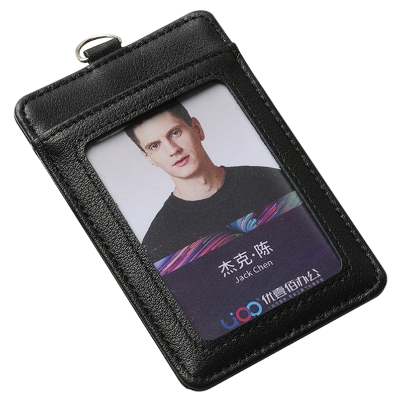头层牛皮真皮卡套工作证件套定制