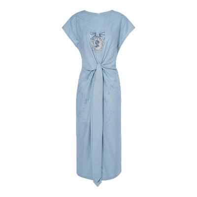 TCH烫钻满印飞飞袖气质收腰显瘦连衣裙女时尚长裙T75B30E1136