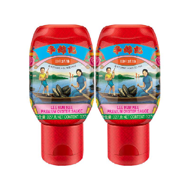 李锦记零添加防腐剂旧庄蚝油挤挤装家用炒菜凉拌火锅蘸料327g*2