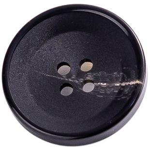 纽扣西装扣大衣扣子男西服袖扣外套女上衣风衣裤扣黑圆形树脂钮扣