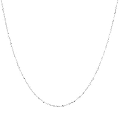 925银项链女999纯银素链男银链子