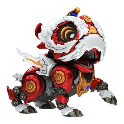 神型科技国创潮玩关公红狮 XWS-0001 小舞狮合金成品模型手办