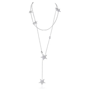 小香风彗星项链长款星星流苏叠戴毛衣链高级感名媛深V装饰胸链潮